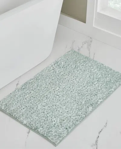 Vcny Home Heathered Memory Foam Bath Rug, 20" X 32" In Green