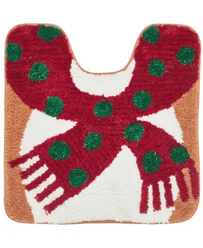 Vcny Home Reindeer Holiday Bath Rug Set, 2 Count In Multi