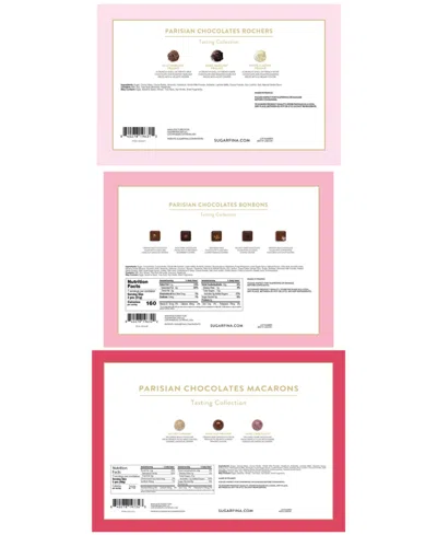 Sugarfina Parisian Chocolate Gift Box Tower, 3 Piece In Pink