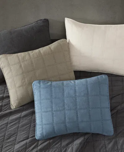 Kenneth Cole New York Solid Stonewashed 2-pc. Quilt Set, Twin In Gray
