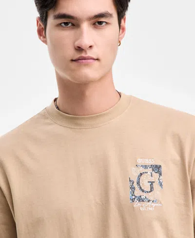 Guess Men's Embroidered Paisley Logo T-shirt In Animal Print
