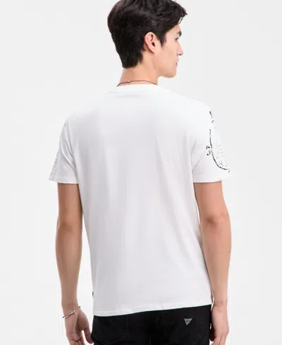 Guess Men's 1981 Postage Embroidered & Print T-shirt In Animal Print