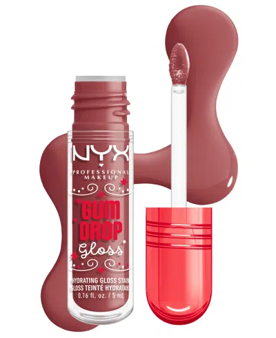 Nyx Professional Makeup Gloss Collections Holiday Gum Drop Lip Gloss Stain - Hydra Honey In Brown