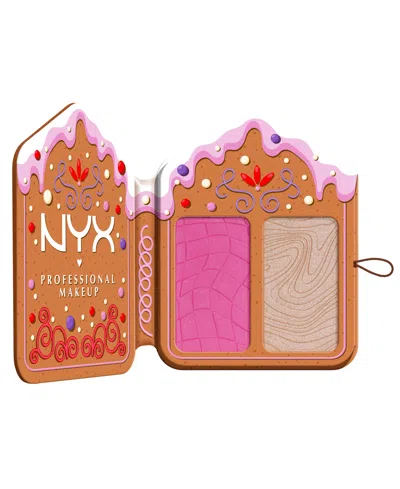 Nyx Professional Makeup Buttermelt Face Palette Blush & Highlighter Duo - Light/medium In Multi
