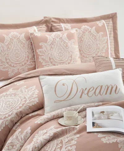 Stratford Park Therese Damask 7-pc. Comforter Set, California King In Pink