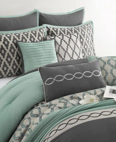 Stratford Park Caval 10-piece Comforter Set, California King In Gray