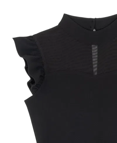 Rare Editions Girls 7-16 Self-tie Jumpsuit In Black