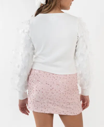 Rare Editions Girls 7-12 2-piece Top And Skirt Set In White