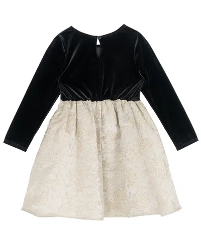 Rare Editions Girls 2t-6x Skirt Dress With Bag Set In Black