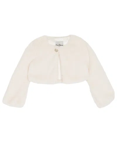 Rare Editions Girls 2t-6x Embellished Long Sleeve Jacket In White