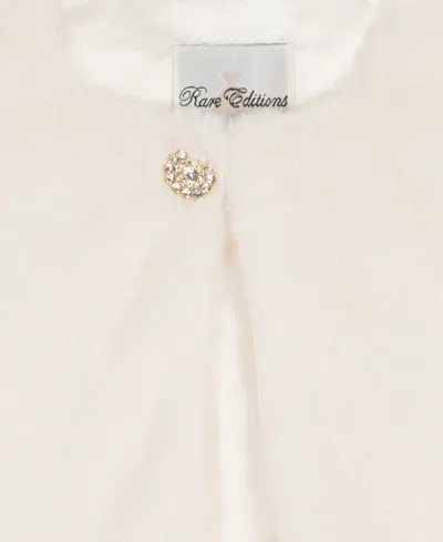 Rare Editions Girls 2t-6x Embellished Long Sleeve Jacket In White