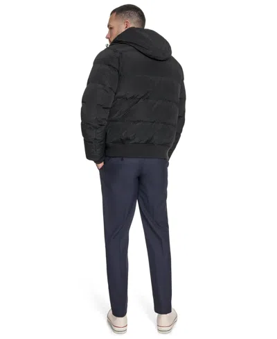Tommy Hilfiger Men's Ribstop Snorkle Hooded Jacket In Black