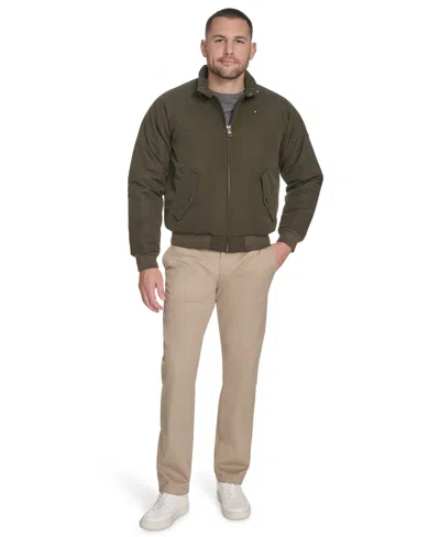 Tommy Hilfiger Men's Logo Detail Bomber Jacket In Multi