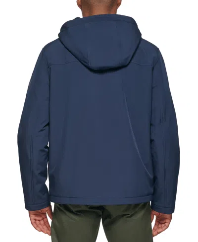 Tommy Hilfiger Men's Softshell Hooded Jacket In Blue