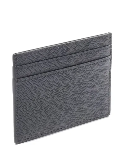 Pre-owned Saint Laurent 2020s Cassandra Card Holder In Black