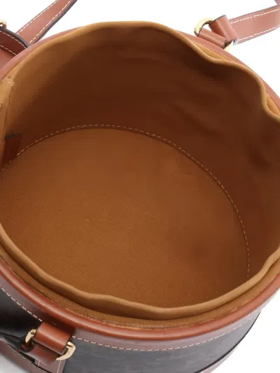 Pre-owned Celine 2010s Medium Tambour Cross Body Bag In Brown