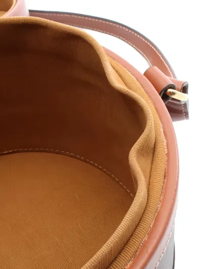 Pre-owned Celine 2010s Medium Tambour Cross Body Bag In Brown