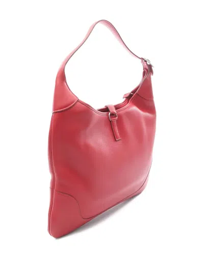 Pre-owned Hermes 2002 Trim 38 Shoulder Bag In Red