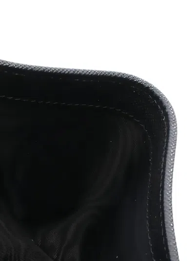 Pre-owned Prada 2020s Logo-plaque Wallet In Black