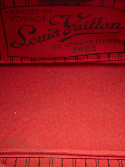 Pre-owned Louis Vuitton 2010 Damier Ebene Neverfull Pm Tote Bag In Brown