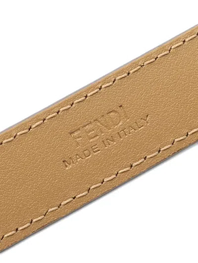 Pre-owned Fendi 2020s Ff Belt In Neutral