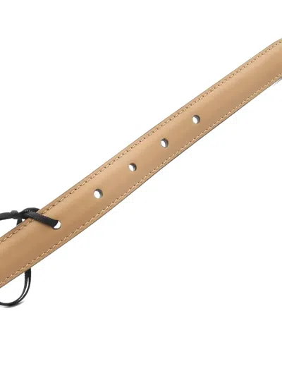 Pre-owned Fendi 2020s Ff Belt In Neutral