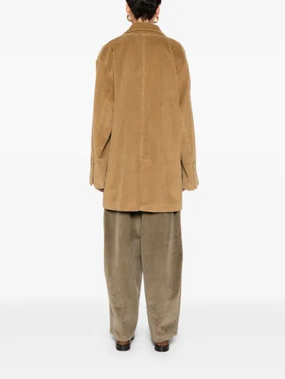 灯芯绒单排扣西装夹克