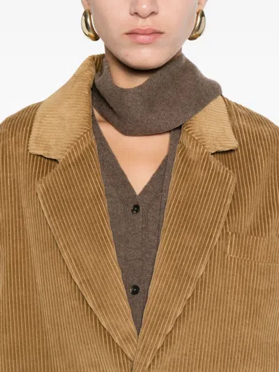 灯芯绒单排扣西装夹克