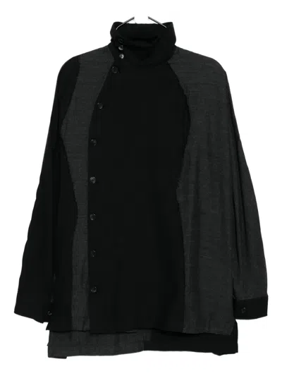Songzio Side-button-up Jacket In Gray