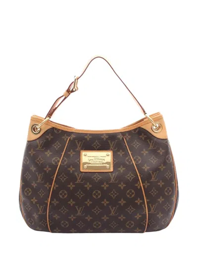 Pre-owned Louis Vuitton 2011 Monogram Galliera Pm Shoulder Bag In Brown