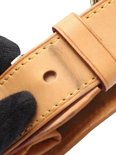 Pre-owned Louis Vuitton 2011 Monogram Galliera Pm Shoulder Bag In Brown