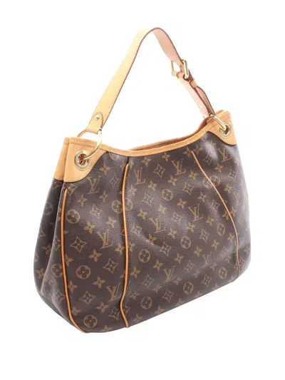 Pre-owned Louis Vuitton 2011 Monogram Galliera Pm Shoulder Bag In Brown