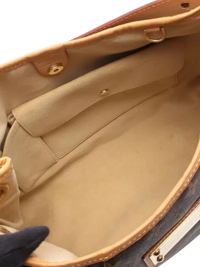 Pre-owned Louis Vuitton 2011 Monogram Galliera Pm Shoulder Bag In Brown