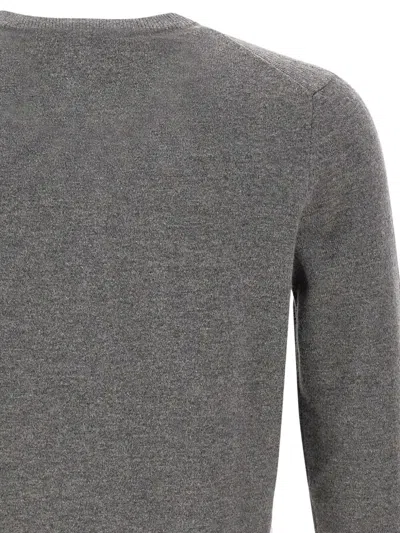 Kangra Cashmere Long-sleeved Sweater In Gray