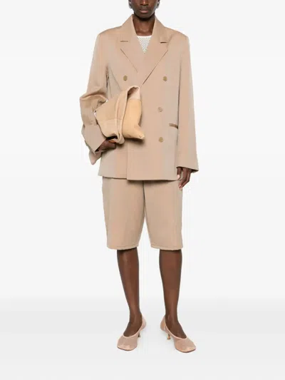 6397 Double-breasted Blazer In Brown