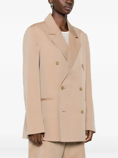 6397 Double-breasted Blazer In Brown