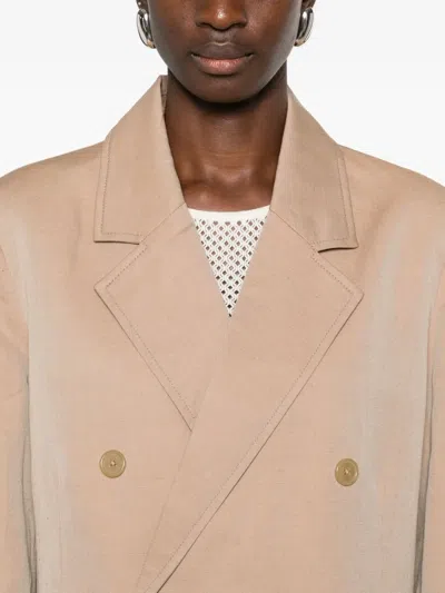 6397 Double-breasted Blazer In Brown