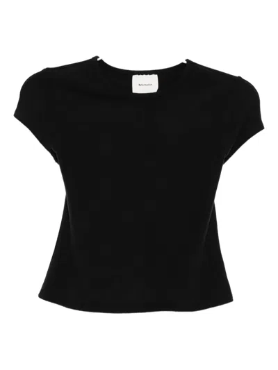 Reformation Olive Top In Black