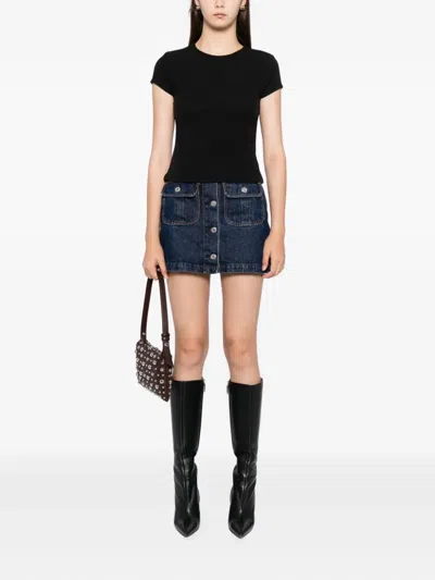 Reformation Olive Top In Black