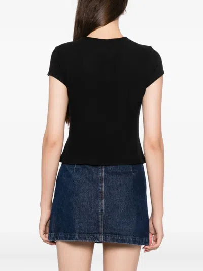 Reformation Olive Top In Black