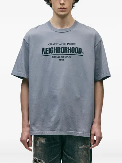 Neighborhood Logo-print T-shirt In Gray