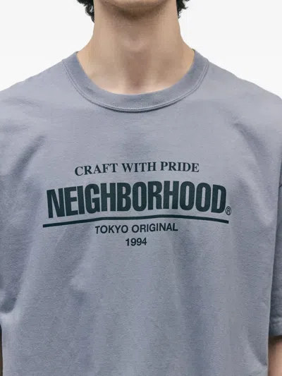 Neighborhood Logo-print T-shirt In Gray