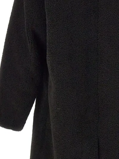 Herno Long Sleeve Notched Lapel Coat With Pockets In Black