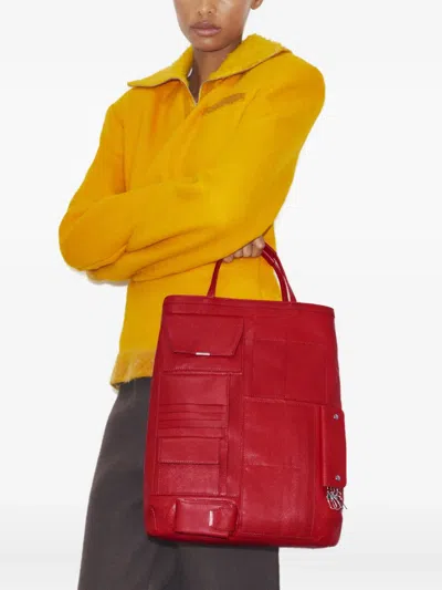 Tory Burch Multi-pocket Tote Bag In Red