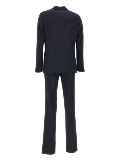 Corneliani Single-breasted Suit In Blue