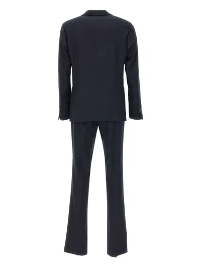 Corneliani Single-breasted Suit In Blue