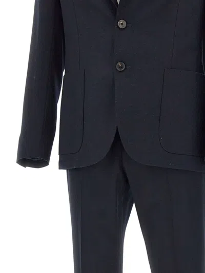 Corneliani Single-breasted Suit In Blue
