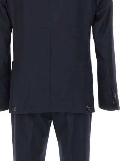 Corneliani Single-breasted Suit In Blue