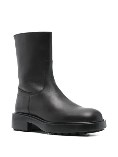 Copenhagen Leather Boots In Black