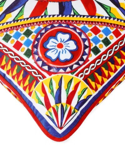 Dolce & Gabbana Velvet Cushion Small In Multi